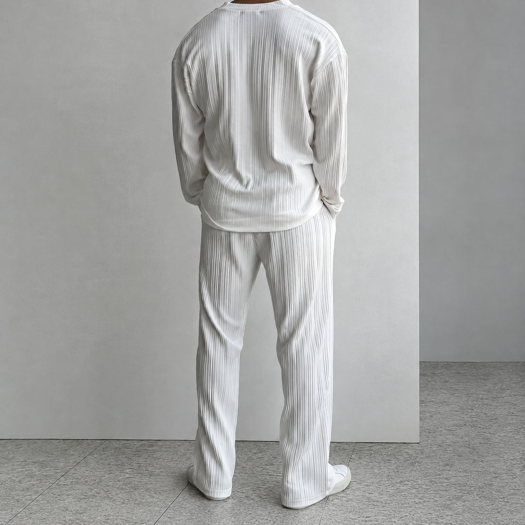 Pleated Two-Piece Set
