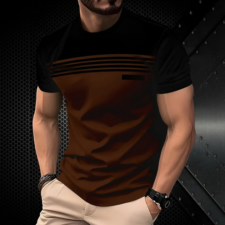 Men’s Color Block Athletic T-Shirt