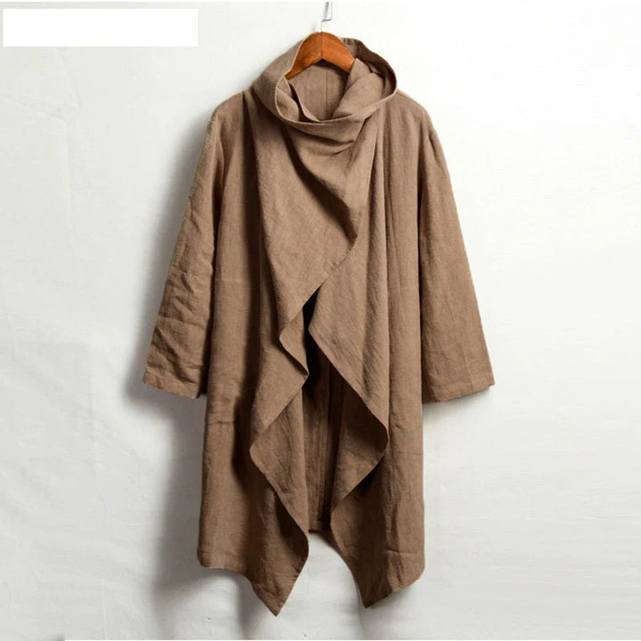 Men’s Linen Blend Cape Coat