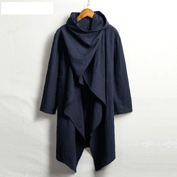 Men’s Linen Blend Cape Coat