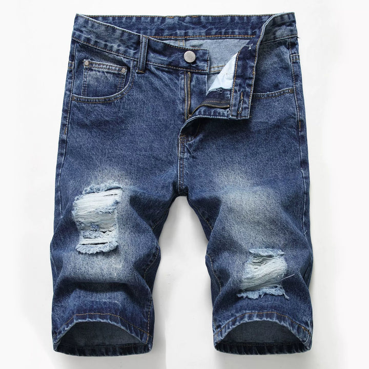 Distressed Denim Shorts