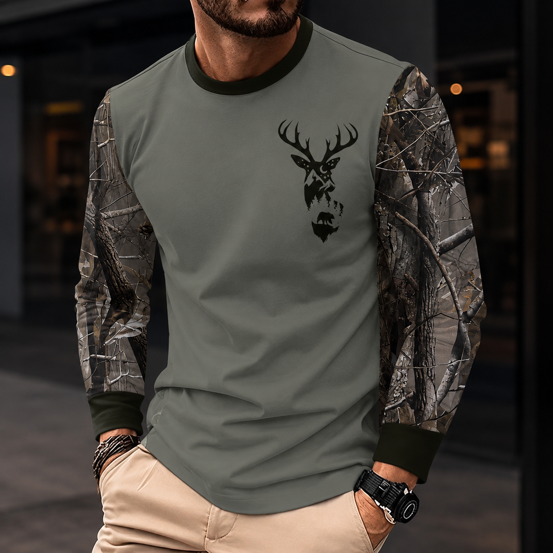 Deer Head Graphic T-Shirt