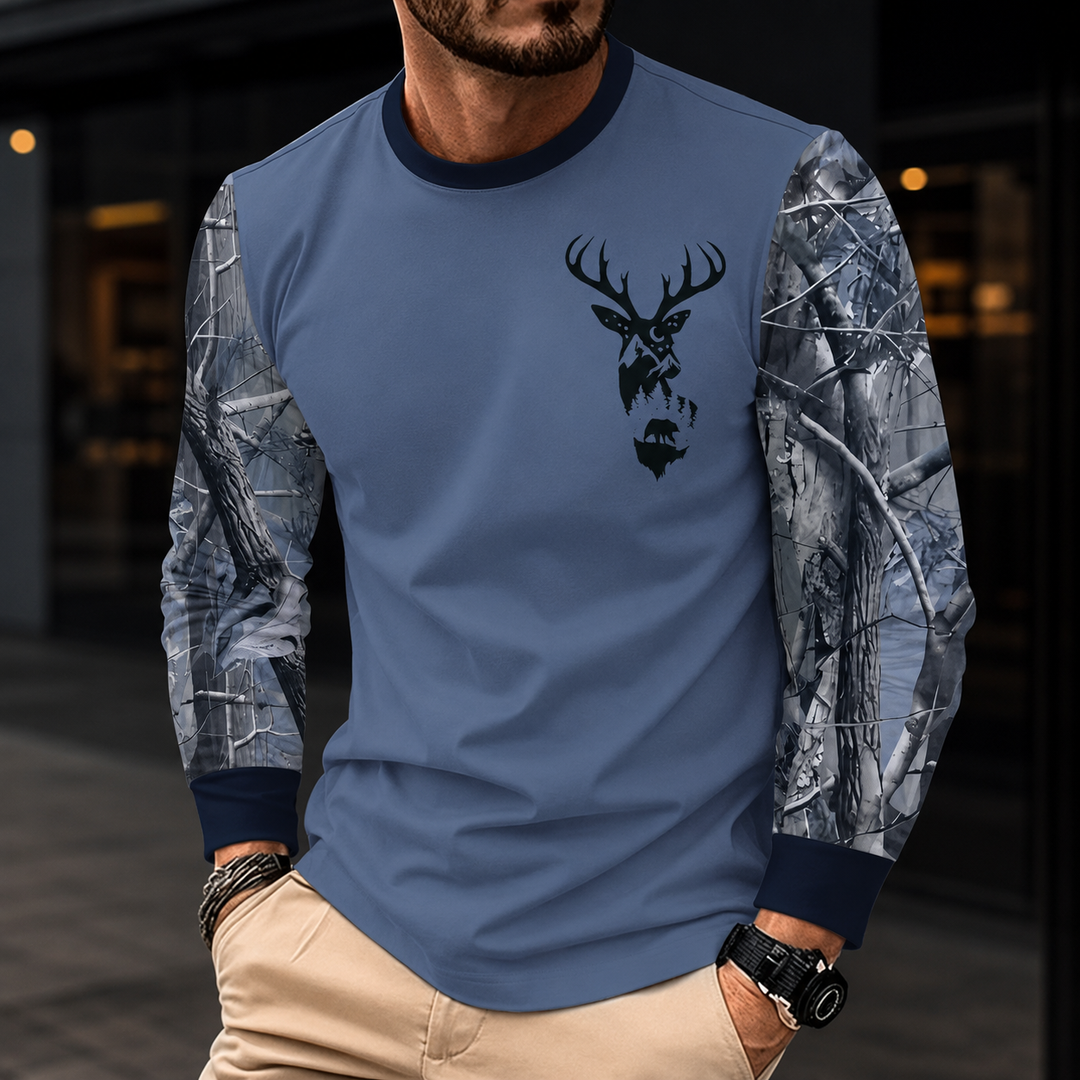 Deer Head Graphic T-Shirt