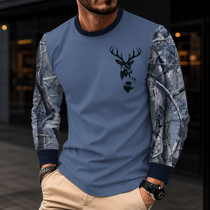 Deer Head Graphic T-Shirt