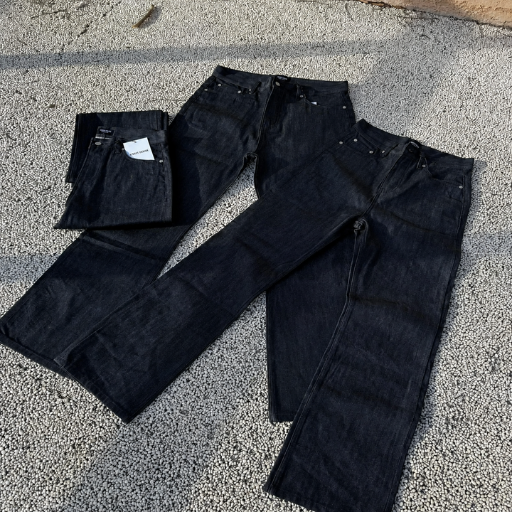 Vintage Black Straight Leg Jeans