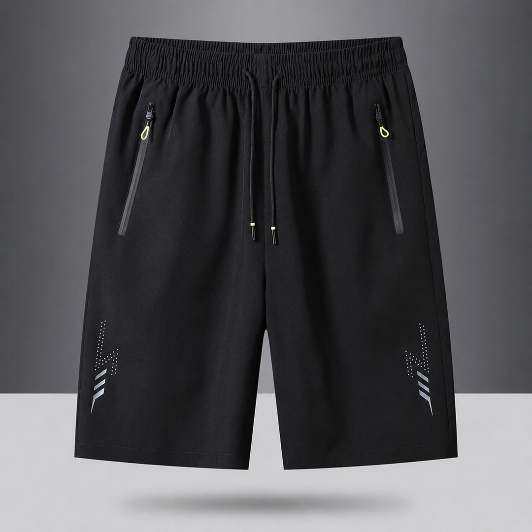 Men’s Ice Silk Quick-Dry Athletic Shorts