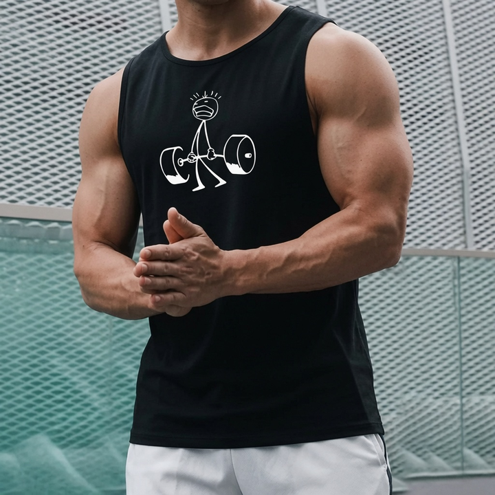 Funny Graphic Workout Tank Top