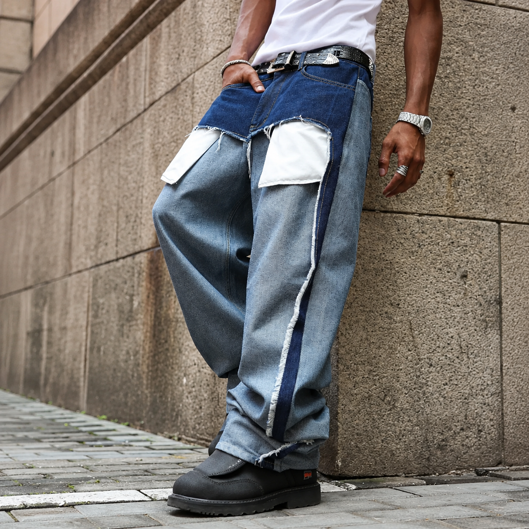 Y2K Patchwork Jeans