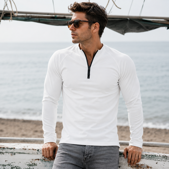 Quarter-Zip Compression Training Shirt
