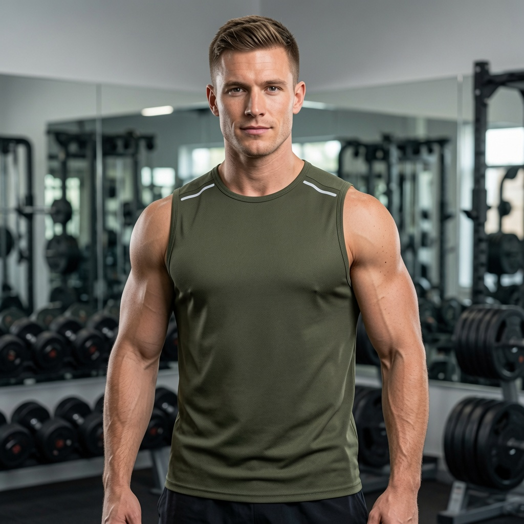 Men’s Sleeveless Workout Tank Top