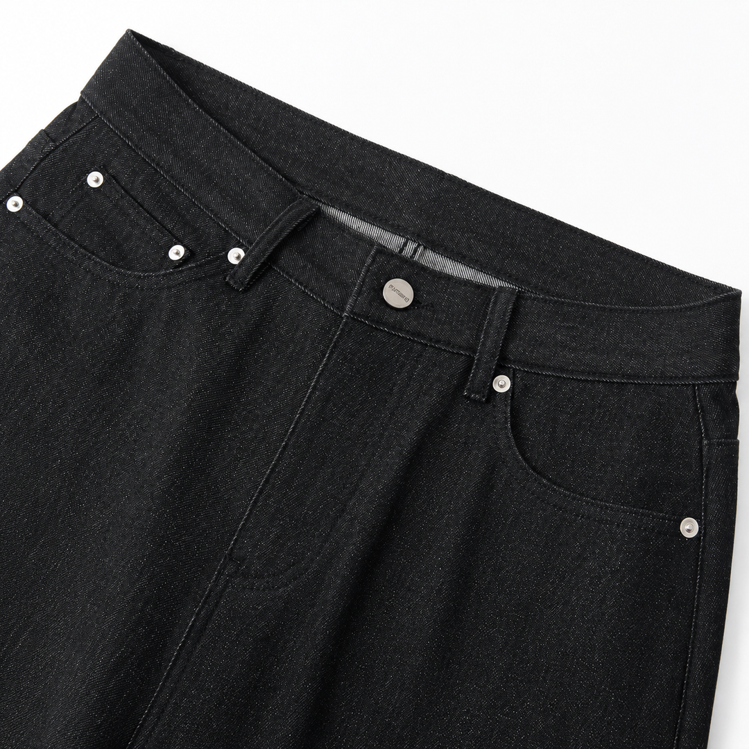 Vintage Black Straight Leg Jeans