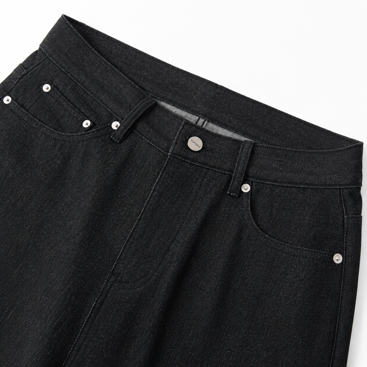 Vintage Black Straight Leg Jeans