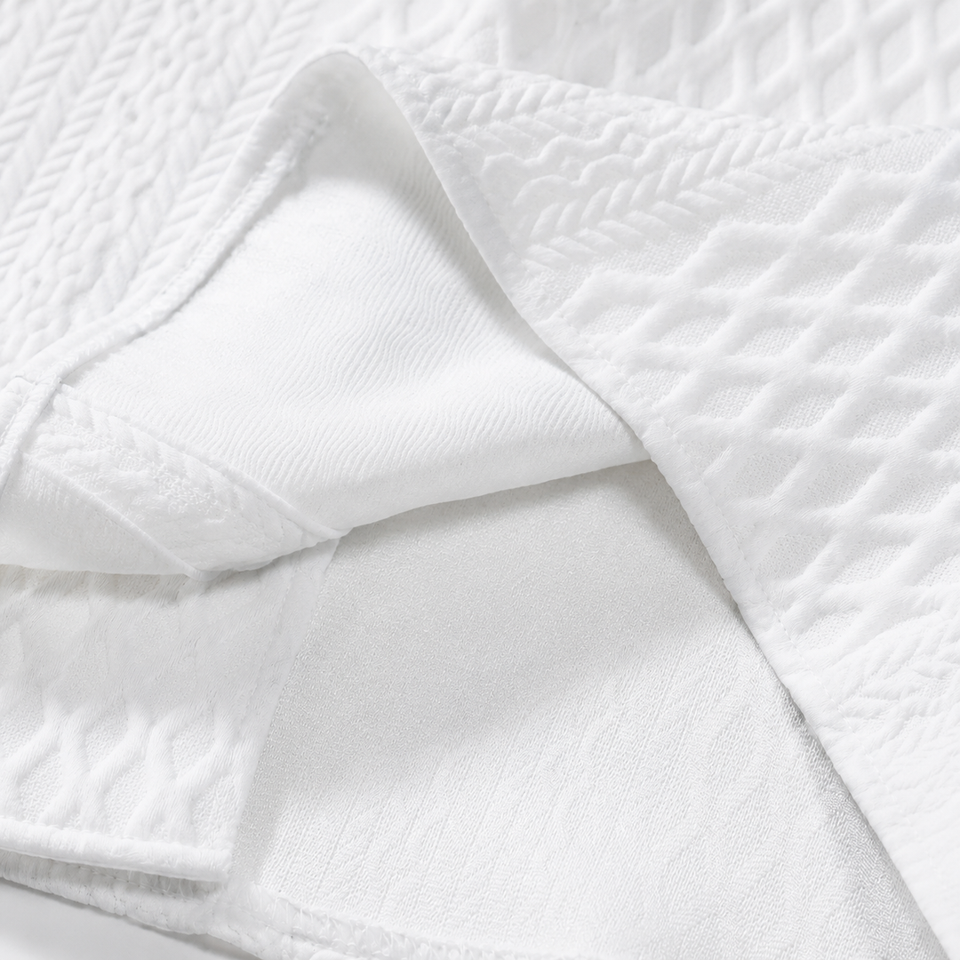 Textured Knit Polo Shirt