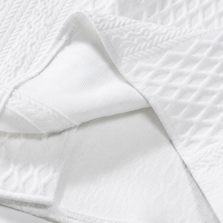 Textured Knit Polo Shirt