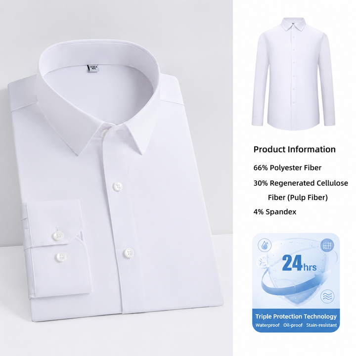 Waterproof Stain-Resistant Business Dress Shirt