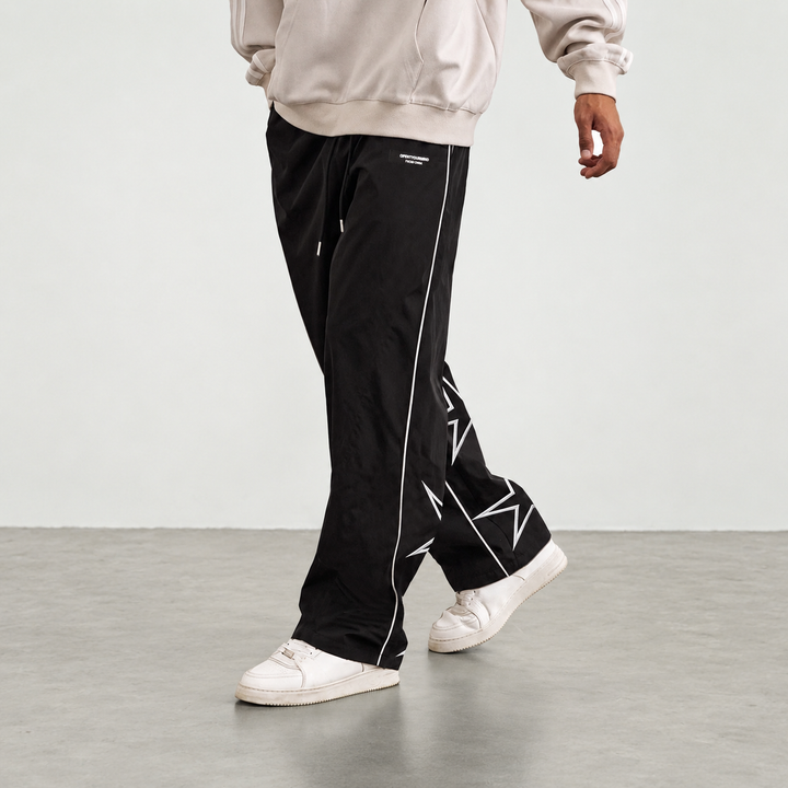 Outline Star Wide-Leg Track Pants