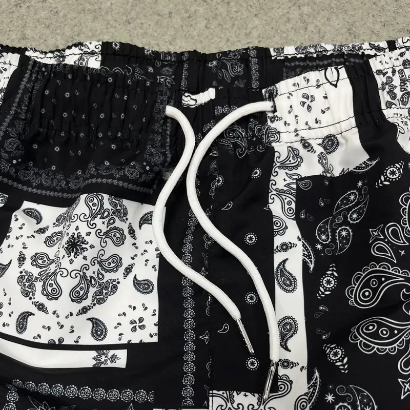Bandana Patchwork Casual Shorts