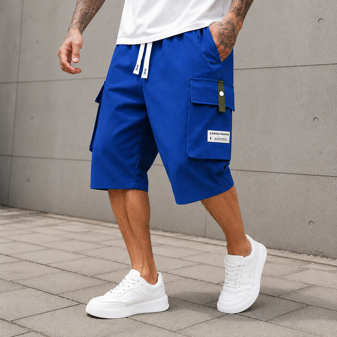 Men’s Summer Straight-Fit Cargo Shorts
