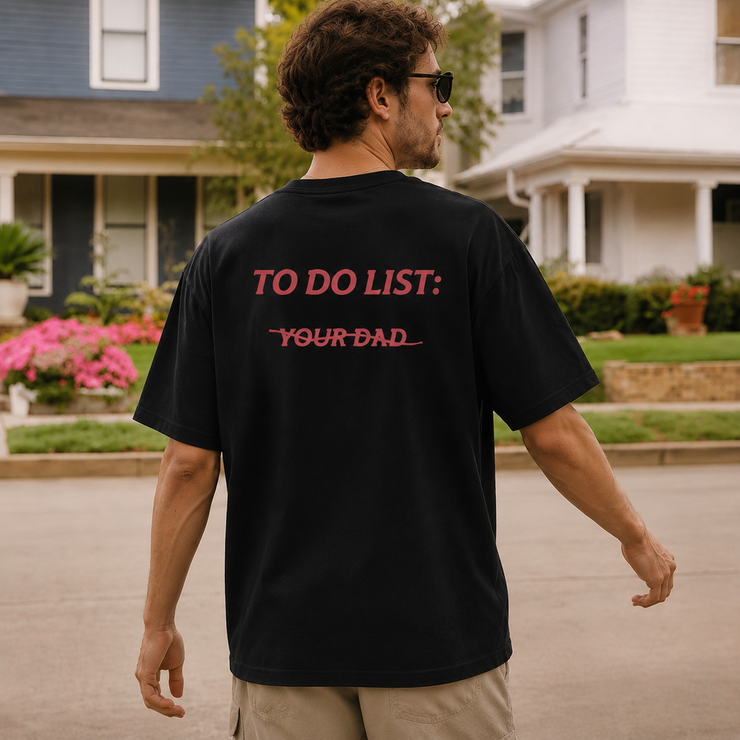 “To Do List” Oversized Graphic T-Shirt