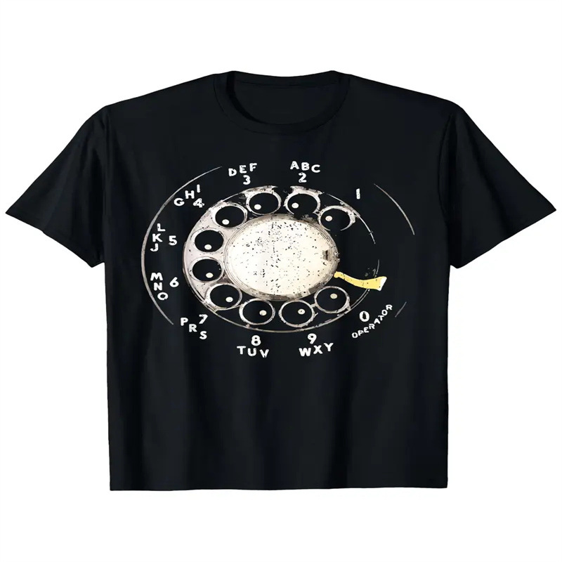 Vintage Telephone Graphic T-Shirt