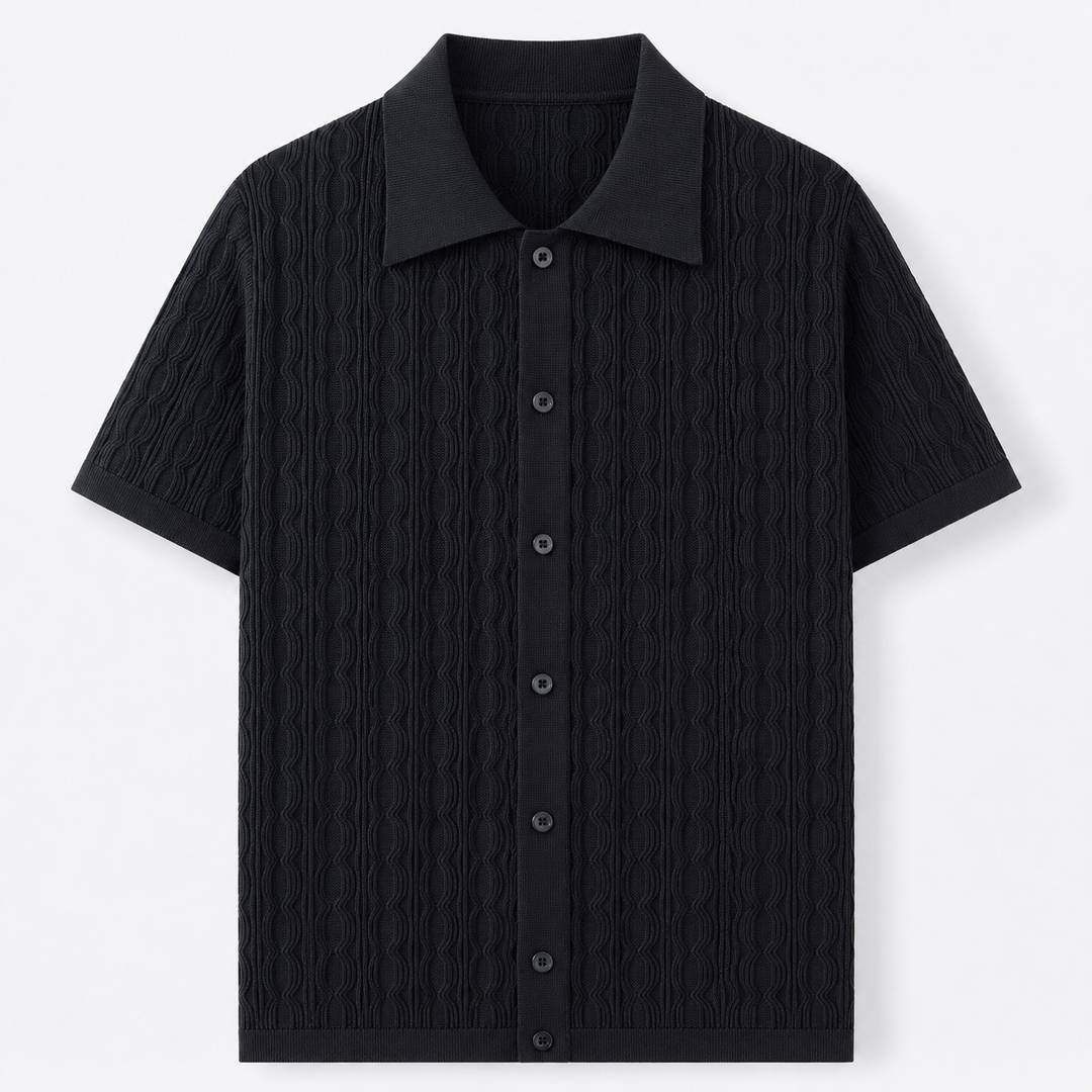 Men’s Casual Jacquard Polo