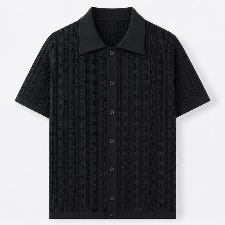 Men’s Casual Jacquard Polo