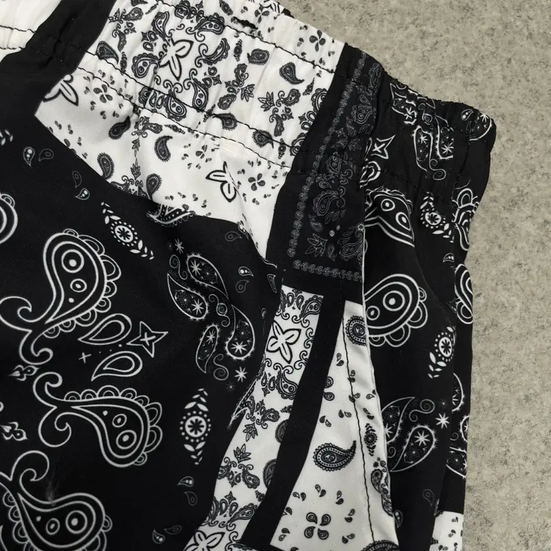 Bandana Patchwork Casual Shorts