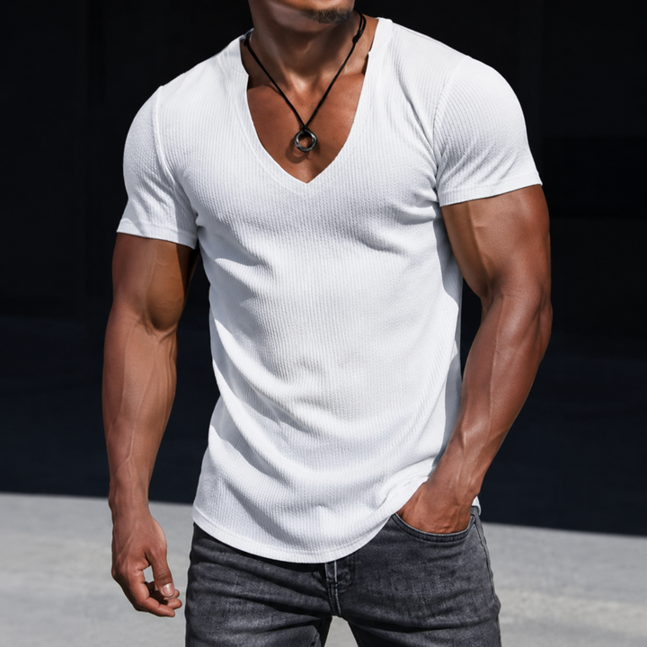 Casual V-Neck Tee for Men