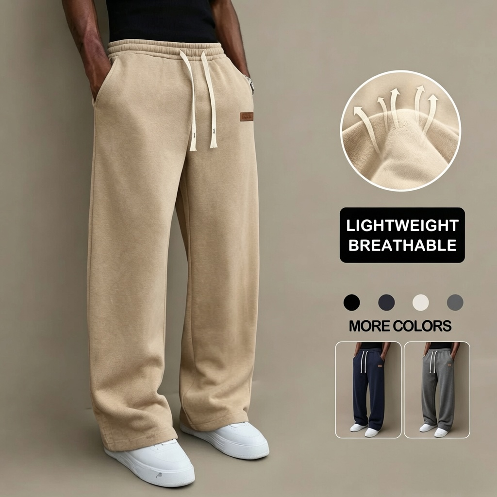Lightweight Wide Leg Sweatpants