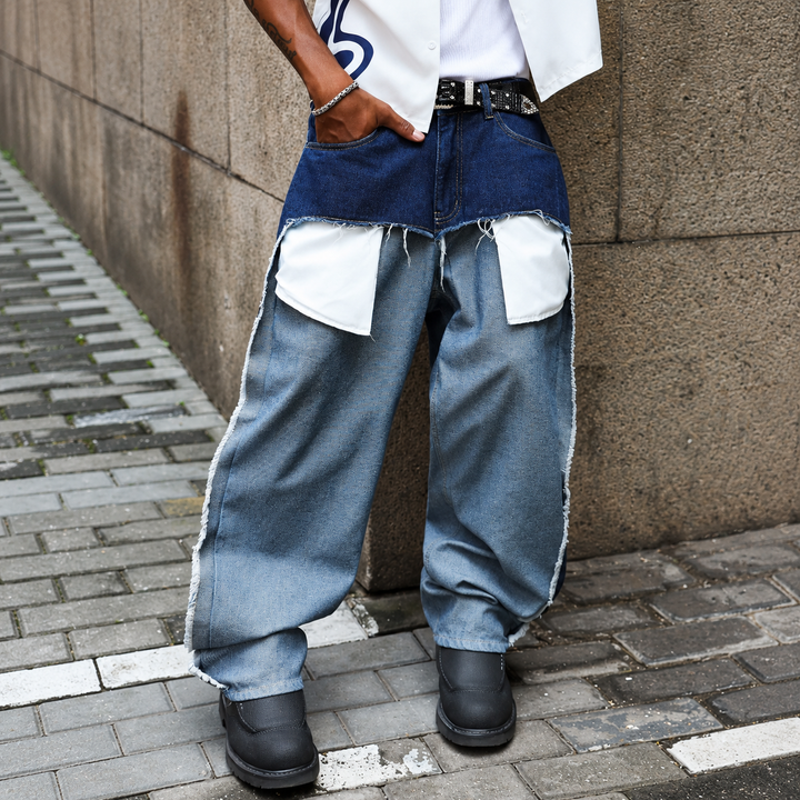 Y2K Patchwork Jeans