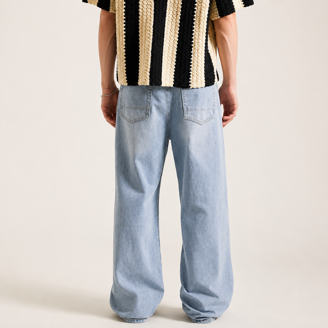 Vintage Washed American Fade Denim Jeans