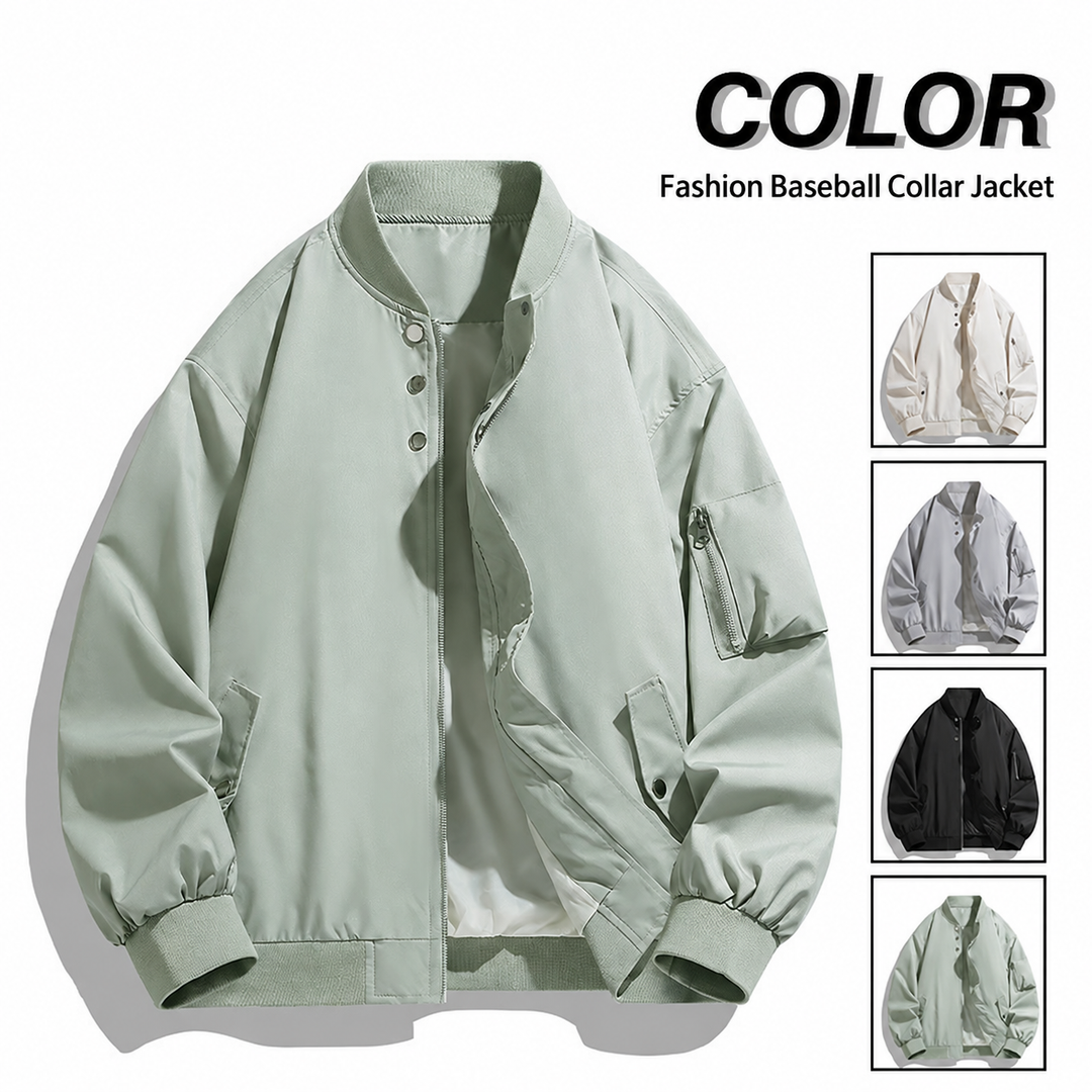 Utility Sleeve-Pocket Bomber Jacket
