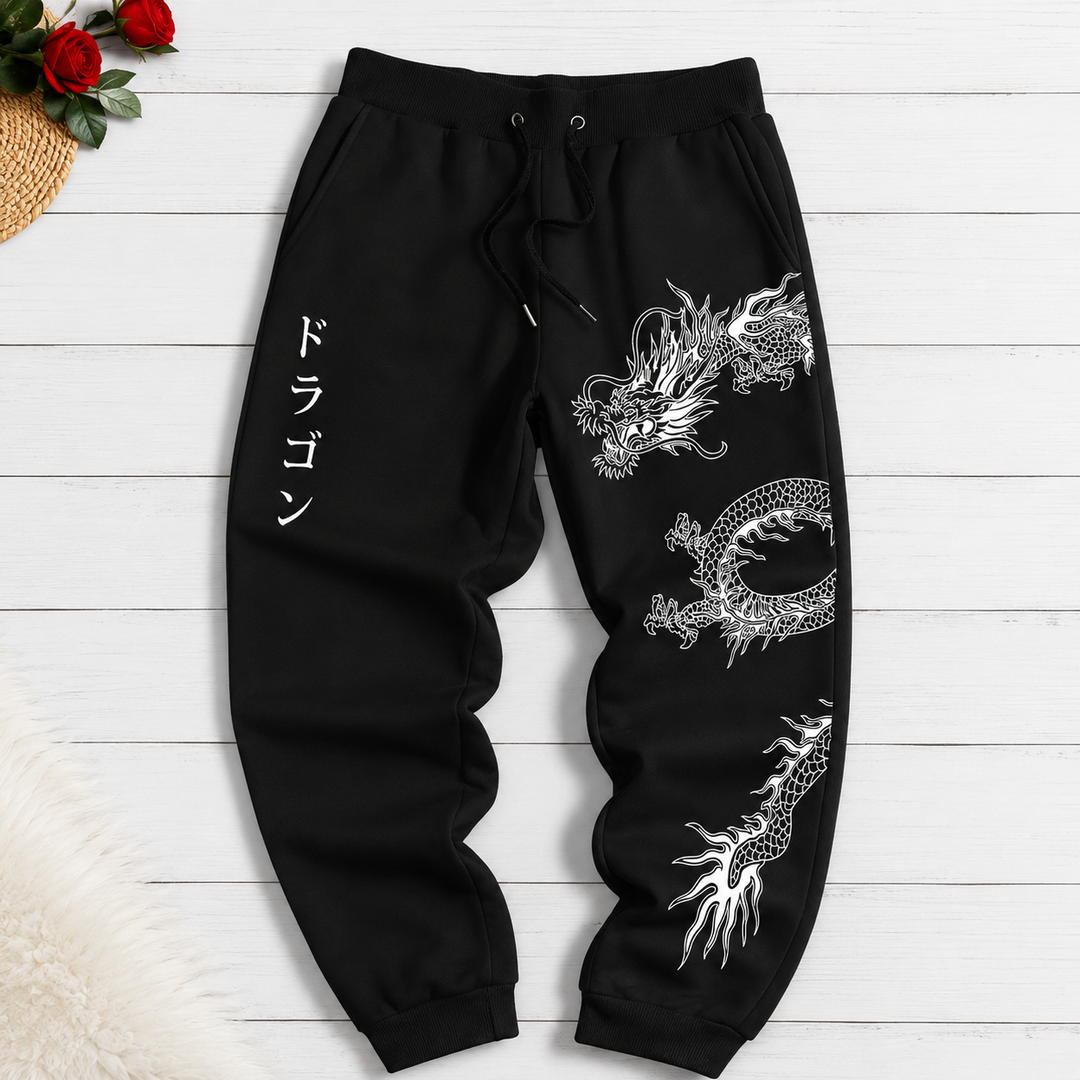 Gothic Dragon Graphic Joggers