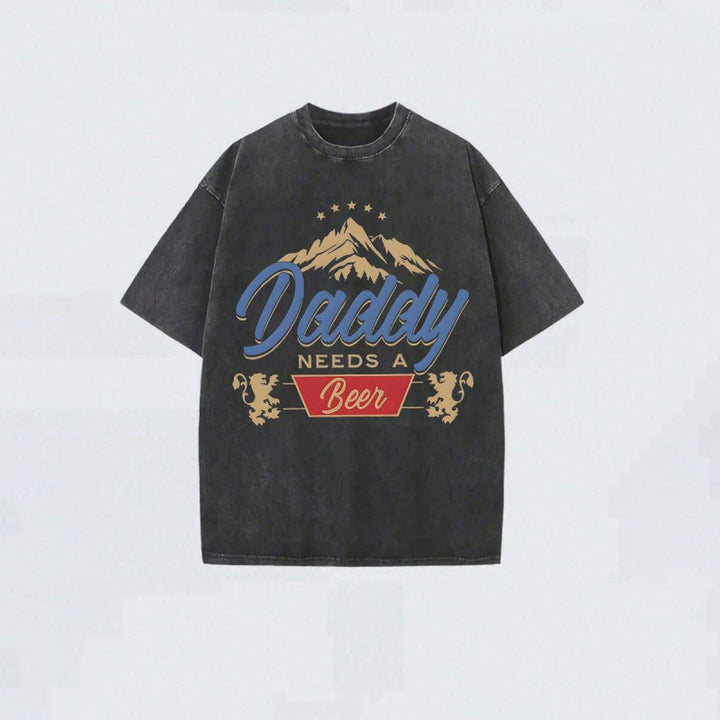 Casual Retro Printed Short-Sleeve Tee