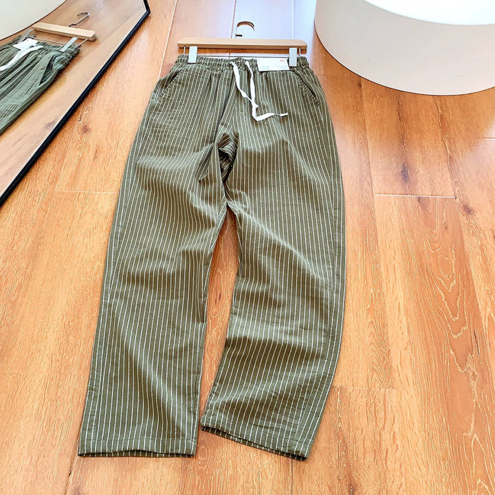 Pinstripe Wide Leg Pants