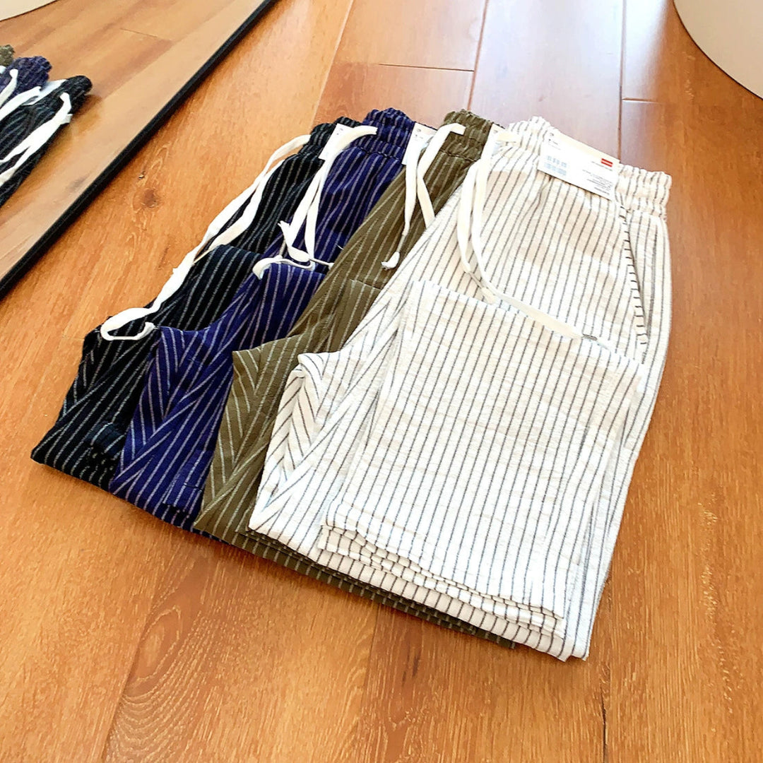 Pinstripe Wide Leg Pants