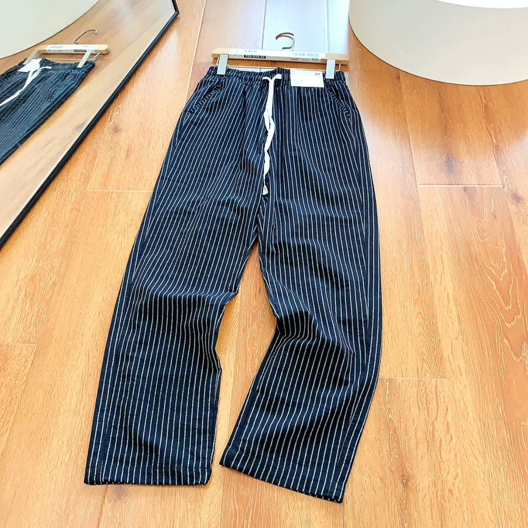 Pinstripe Wide Leg Pants