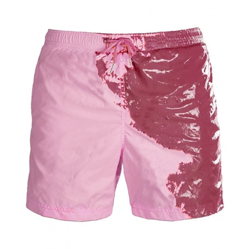Water-Reactive Color-Changing Swim Trunks