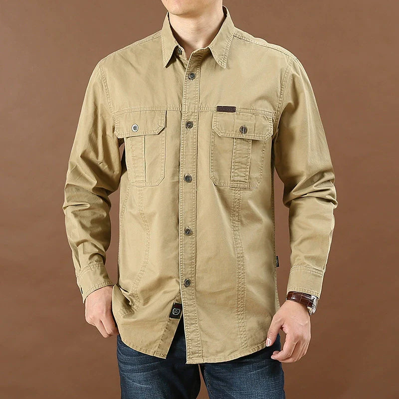 Men’s Casual Utility Pocket Shirt