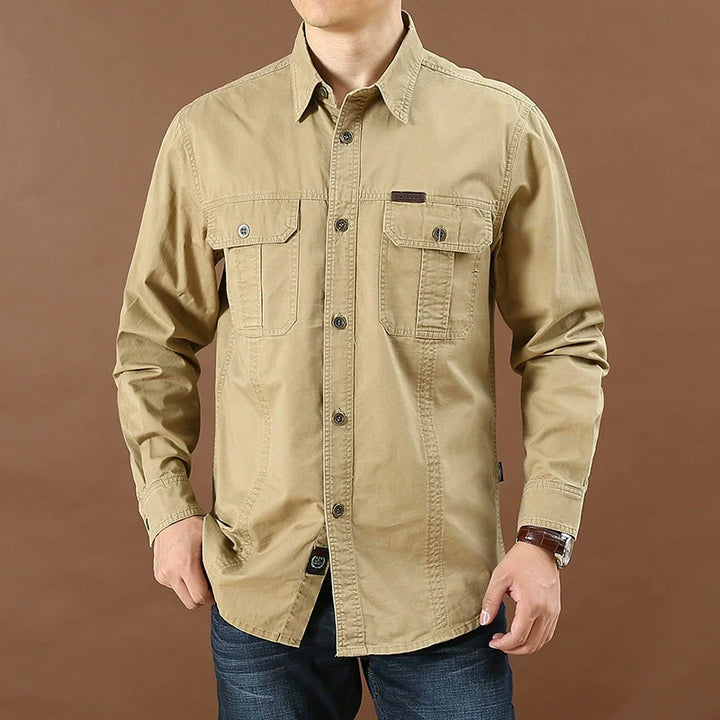 Men’s Casual Utility Pocket Shirt