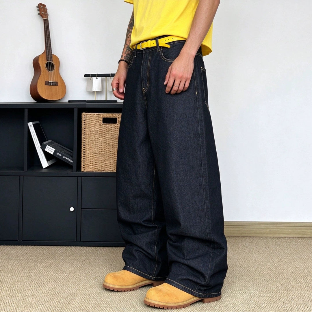 Star Graphic Baggy Jeans