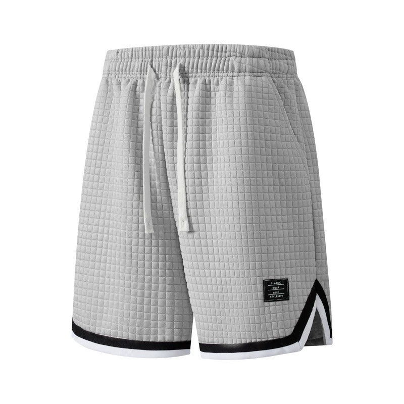 Textured Athletic Mesh Shorts