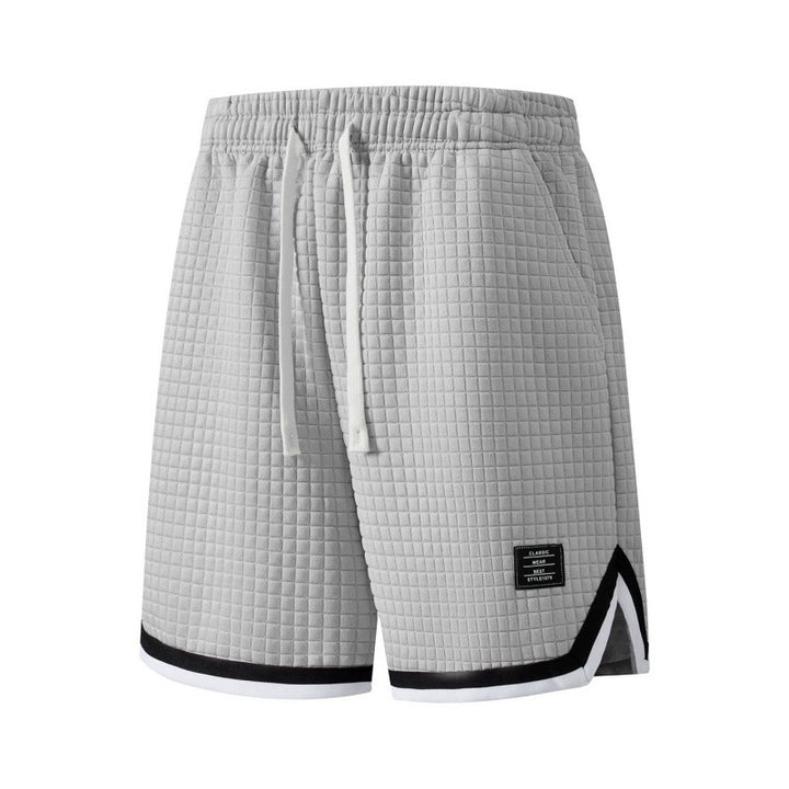 Textured Athletic Mesh Shorts