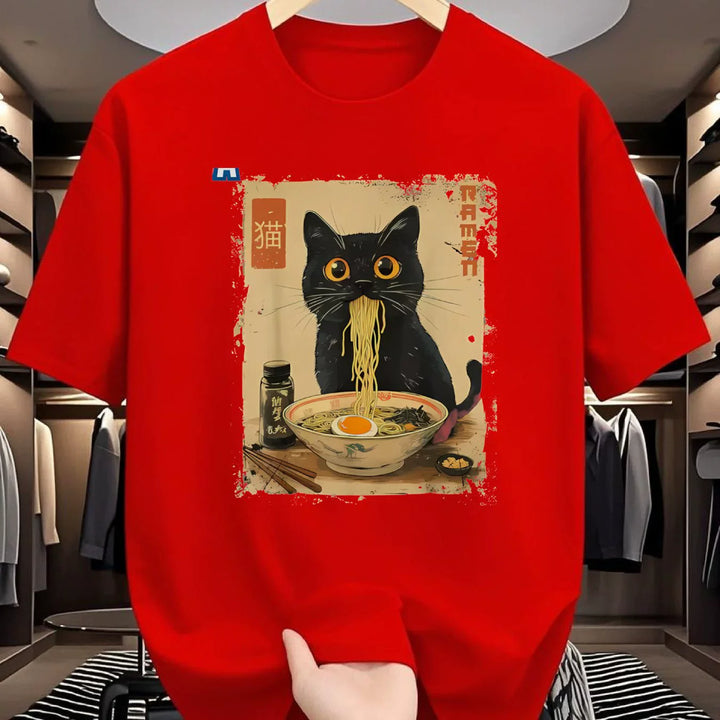 Cat &amp; Ramen Graphic T-Shirt