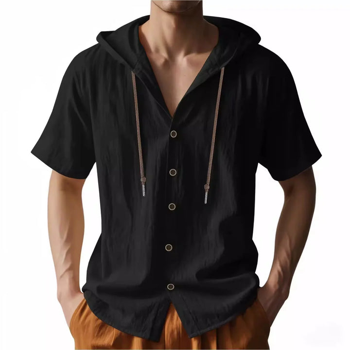 Men’s Hooded Linen Shirt