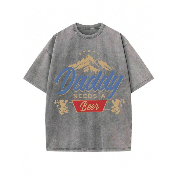 Casual Retro Printed Short-Sleeve Tee