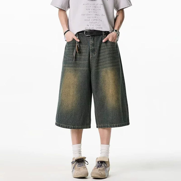 Wide-Leg Cropped Jeans