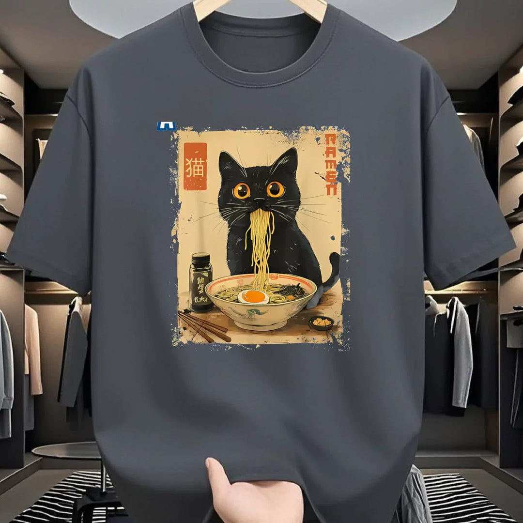 Cat &amp; Ramen Graphic T-Shirt