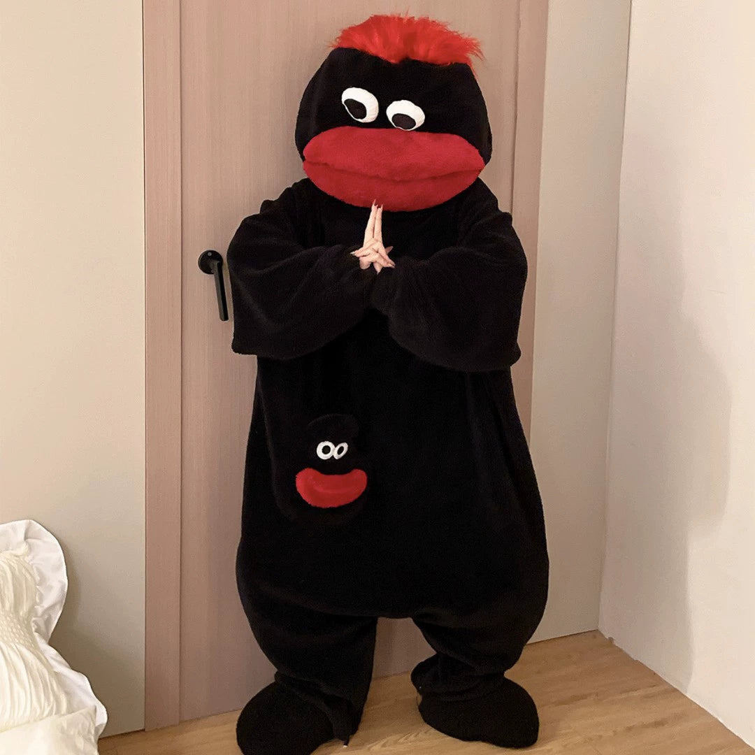 Funny Fuzzy Monster Pajama Set