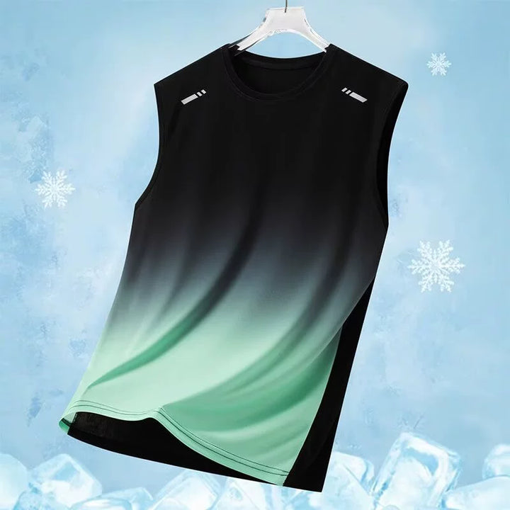 Gradient Quick-Dry Sleeveless Training Tank Top